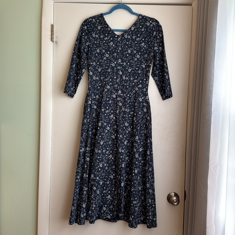 Pact organic long sleeve midi dress size medium - Picture 3 of 4